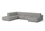 Ecksofa U-form links 364x262x70 cm modular Sofa Bergi 