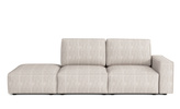 Modulare Sofa 3-Sitzer 255x102x90 cm Fergi Beige