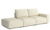 Modulare Sofa 3-Sitzer 255x102x90 cm Fergi Beige