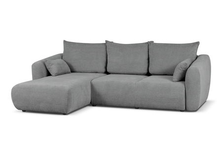 Ecksofa mit Schlaffunktion und Bettkasten, L-form 255x165x91 cm Lola