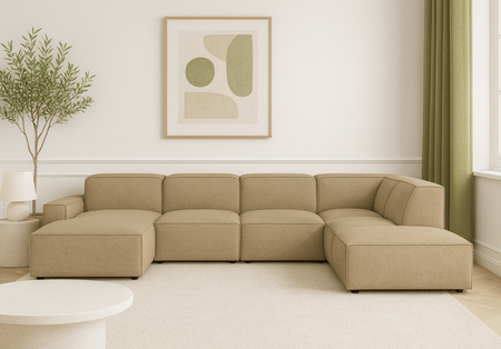 Ecksofa 5 Teile Links 364x166x70 cm Lucas 