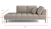 Chaise Lounge Buffo Sofa Aus Mattem Material 216x102x96 cm