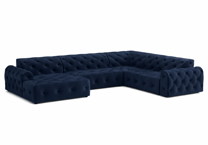 Ecksofa mit eleganter Steppung CANDY 334x254 cm