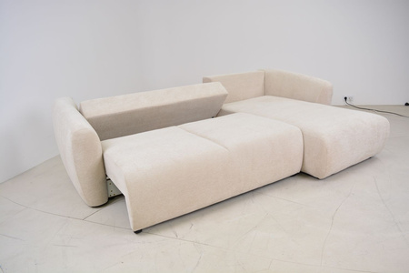 Ecksofa mit Schlaffunktion und Bettkasten, L-form 255x165x91 cm Lola