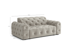 Zweisitzer-Sofa mit eleganter Steppung CANDY 190×107 cm