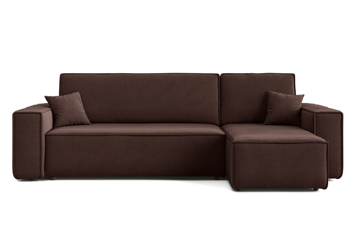 Ecksofa mit Schlaffunktion und Bettkasten L-form 244x142x80 cm Denis 