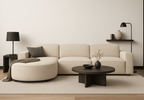 Ecksofa L-form, 3-Sitzer 284x102x70cm Lucas