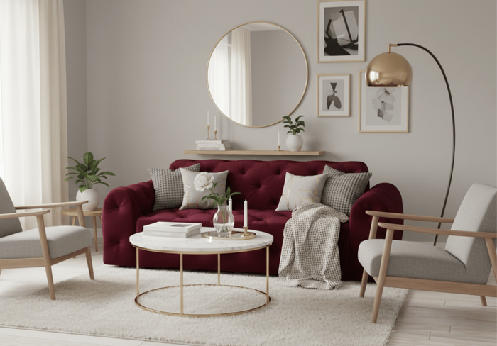 Sofa 230x94x80 cm Chesterfield Candi