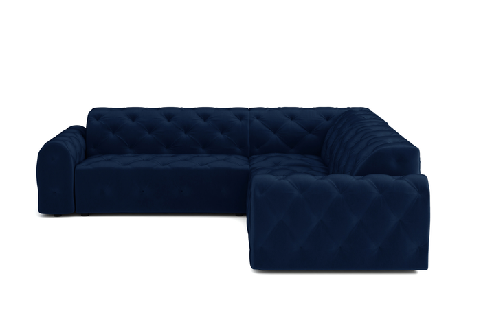 Ecksofa 254x254x80 cm Stil Chesterfield Candi