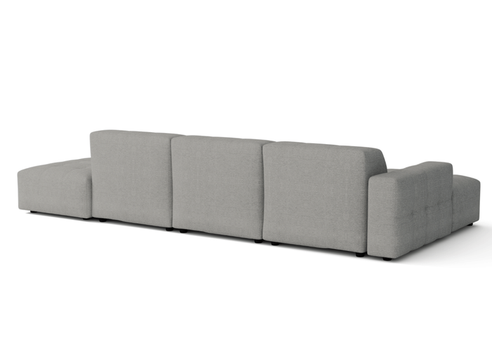 5-Sitzer-Ecksofa mit Ottomane BERGO 341 × 166 cm
