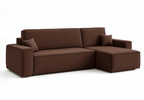Ecksofa mit Schlaffunktion und Bettkasten L-form 244x142x80 cm Denis 
