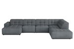Ecksofa U-form links 364x262x70 cm modular Sofa Bergi