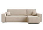 Ecksofa mit Schlaffunktion und Bettkasten L-form 244x142x80 cm Denis 
