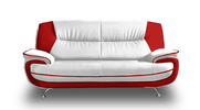 Sofa 3-Sitzer Couch Kunstleder ONYX 198x87x89 cm Kunstledersofa 3-er
