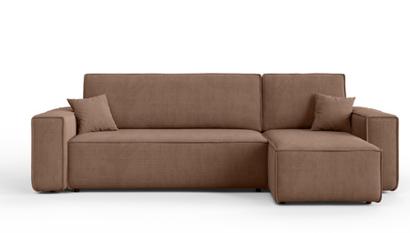 Ecksofa mit Schlaffunktion und Bettkasten L-form 244x142x80 cm Denis 