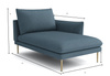 Chaiselongue, Liegesessel 170x113x92 cm Lima