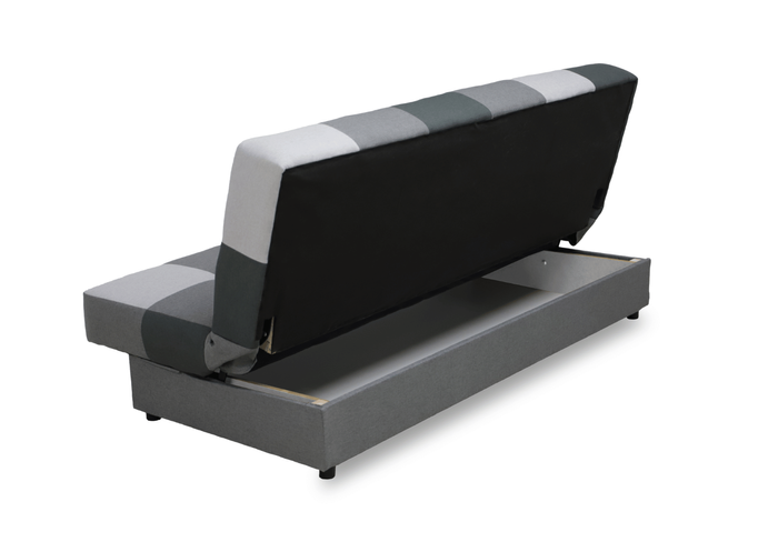 Sofa mit Schlaffunktion, Bettcouch, Schlafsofa mit Bettkasten Quadrat 190x58x98 cm