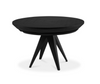 Runder Tisch, Holzplatte, Metallgestel T 49 