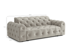 4-Sitzer-Sofa mit eleganter Steppung CANDY 255 × 107 cm