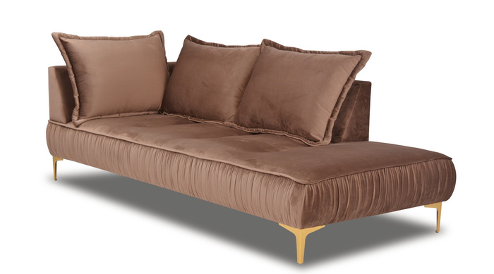 Chaiselongue modern mit Falten 213x98x85 cm Moriss