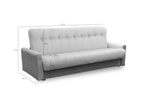 Sofa mit Schlaffunktion, Bettcouch, Schlafsofa mit Bettkasten Marion 205x85x87 cm