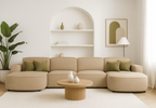  Ecksofa Modular U-form 364x166x70 cm Lucas 