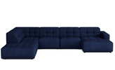Ecksofa U-form links 364x262x70 cm modular Sofa Bergi