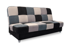Sofa mit Schlaffunktion, Bettcouch, Schlafsofa mit Bettkasten Quadrat 190x58x98 cm