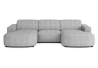 Couch U-form, Ecksofa Lucas 284x166x70 cm